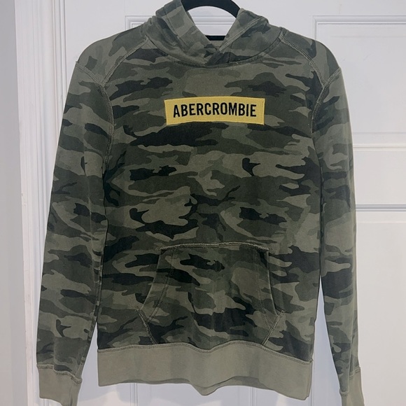 Abercrombie Kids Camo Popover Hoodie Size 15/16 - Picture 4 of 8